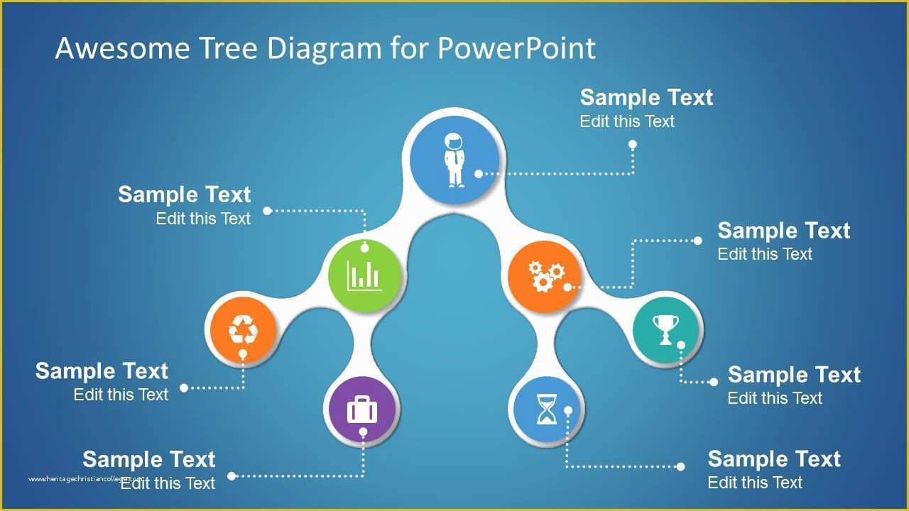 Awesome Powerpoint Templates Free Of Awesome Tree Diagram Template for Powerpoint Slidemodel
