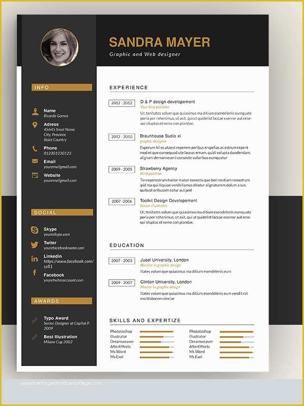 Awesome Resume Templates Free Of 50 Awesome Resume Templates 2016