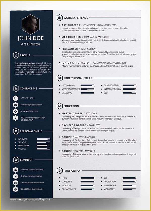 46-awesome-resume-templates-free-heritagechristiancollege