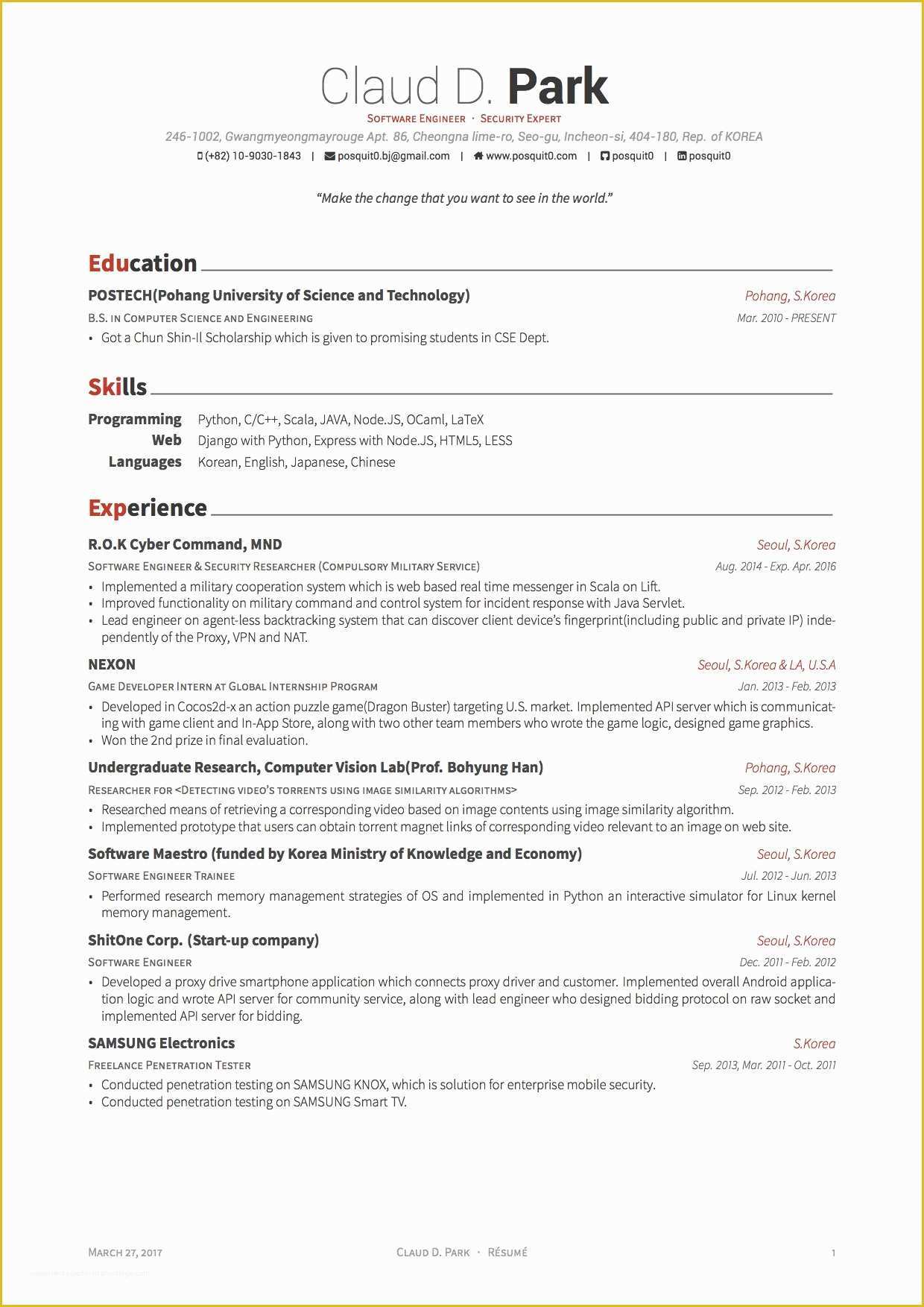 Awesome Resume Templates Free Of Latex Templates Curricula Vitae Résumés