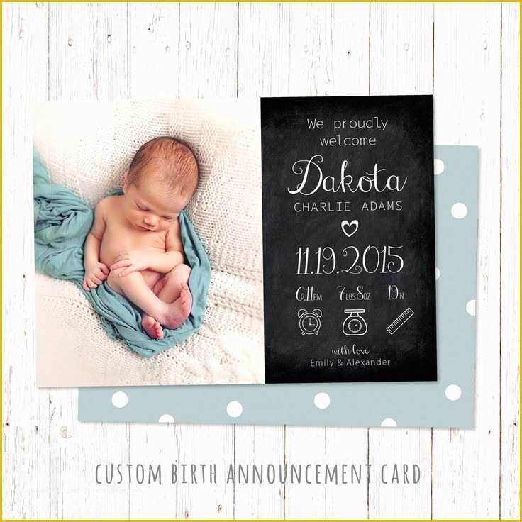 Baby Announcement Cards Free Template Of 15 Best Birth Announcement Templates Images On Pinterest