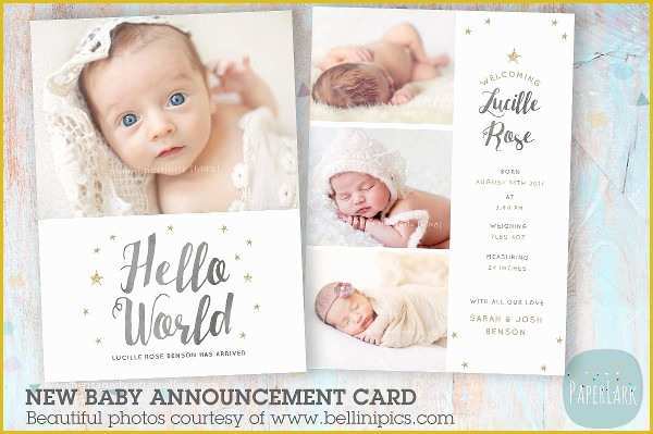Baby Announcement Cards Free Template Of 9 Baby Announcement Templates Free Psd Ai Vector Eps