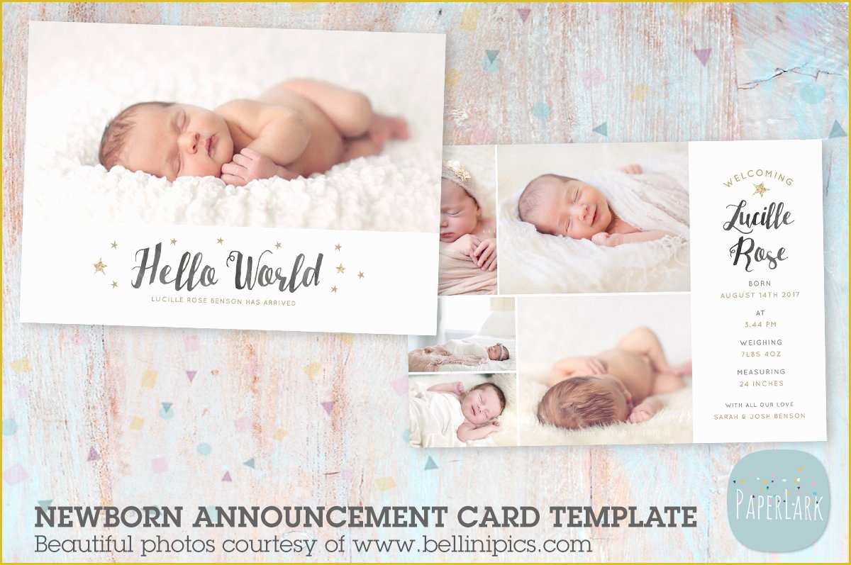 Baby Announcement Cards Free Template Of An015 Newborn Baby Card Announcement Flyer Templates