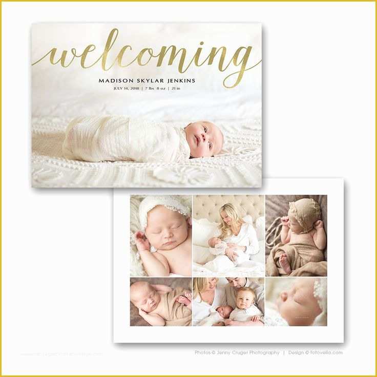 Baby Announcement Cards Free Template Of Birth Announcement Templates 10 Handpicked Ideas to