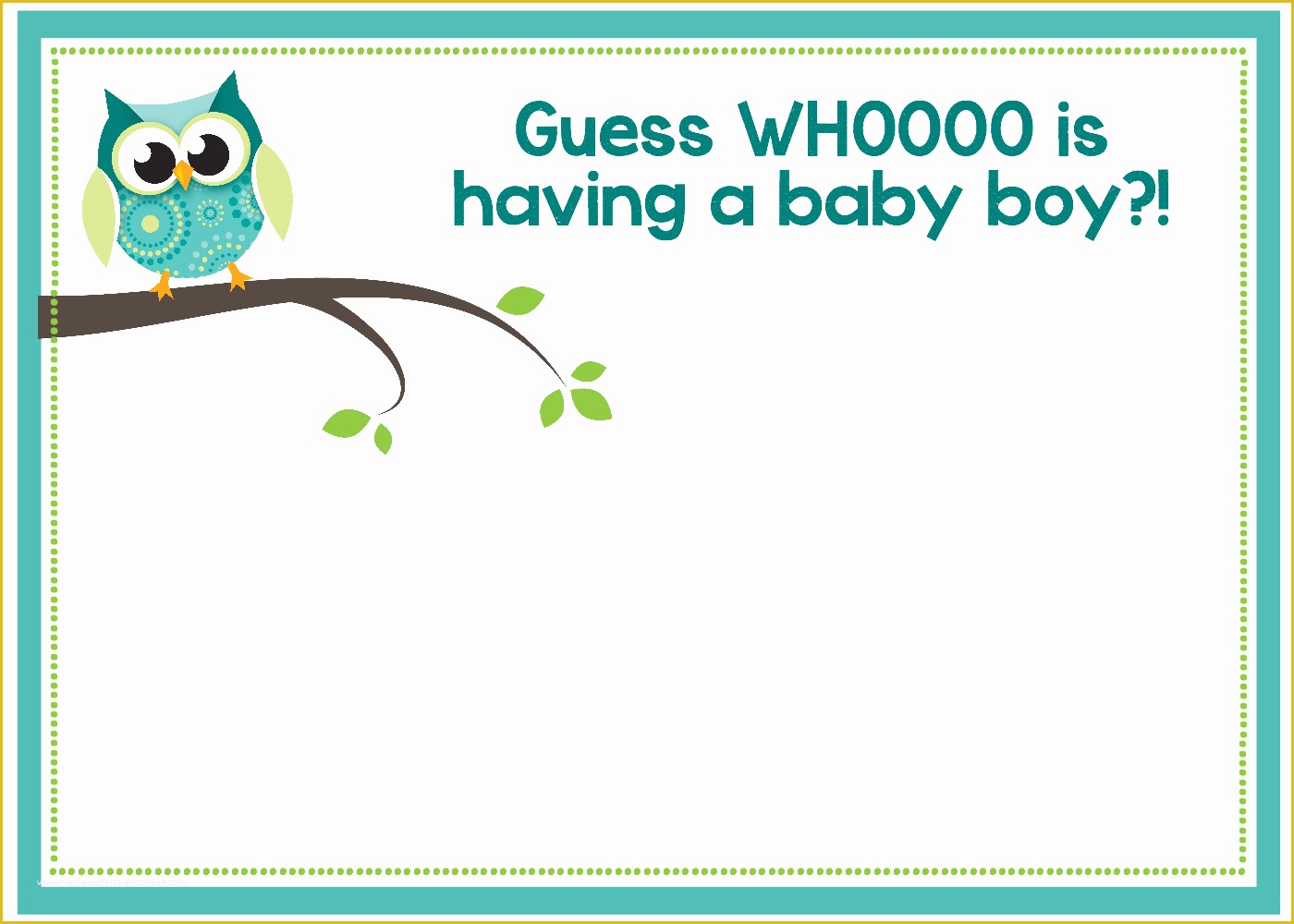 Baby Announcement Cards Free Template Of Free Printable Owl Baby Shower Invitations &amp; Other