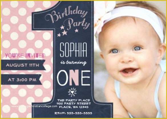 Baby Boy 1st Birthday Invitation Templates Free Of 36 First Birthday Invitations Psd Vector Eps Ai Word