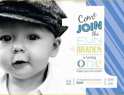 Baby Boy 1st Birthday Invitation Templates Free Of Baby Boy 1st Birthday Invitation Templates