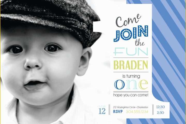 Baby Boy 1st Birthday Invitation Templates Free Of Baby Boy 1st Birthday Invitation Templates