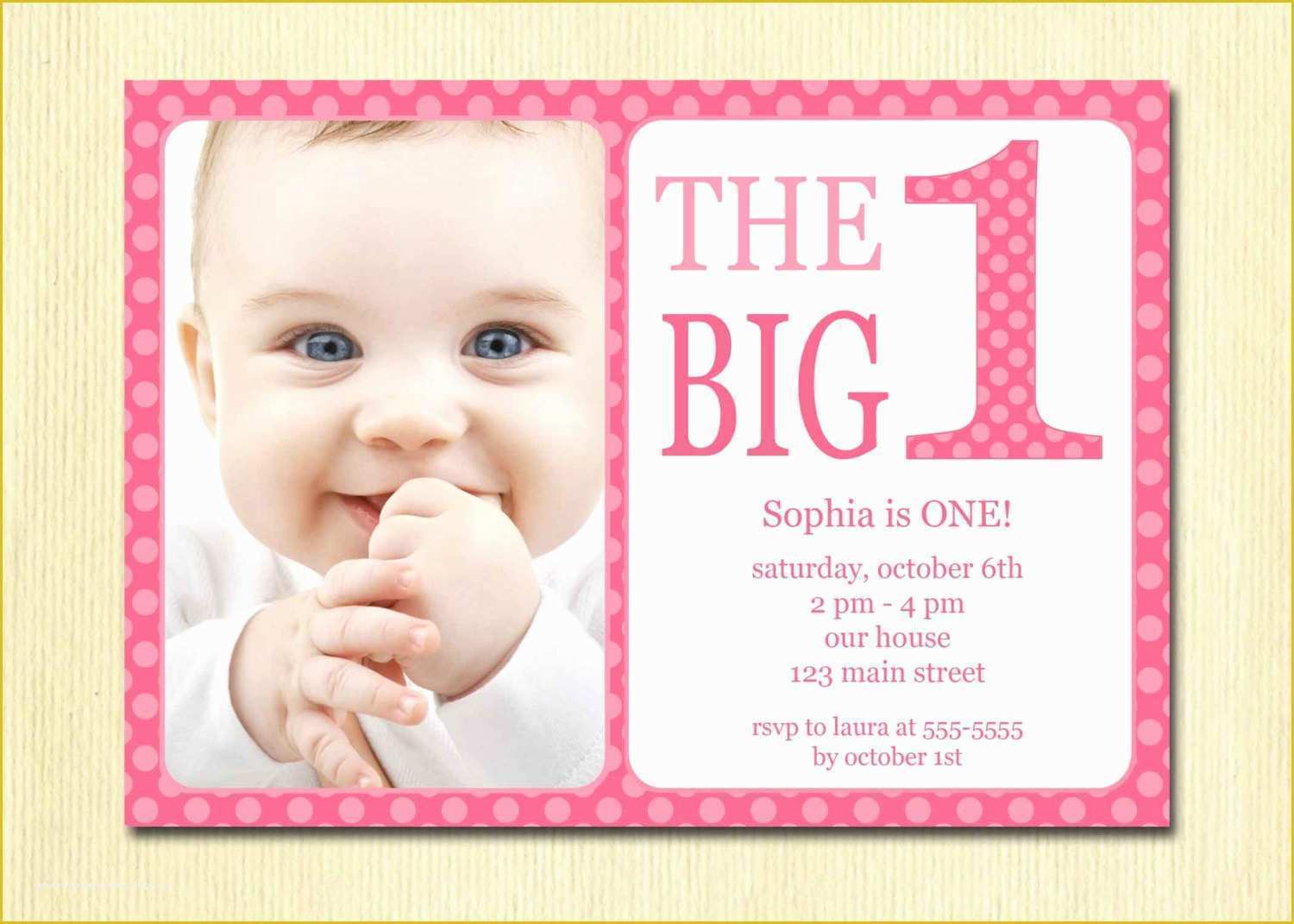 Baby Boy 1st Birthday Invitation Templates Free Of Baby First Birthday Invitations – Bagvania Free Printable