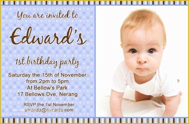 Baby Boy 1st Birthday Invitation Templates Free Of Boys Birthday Invitation Card Templates