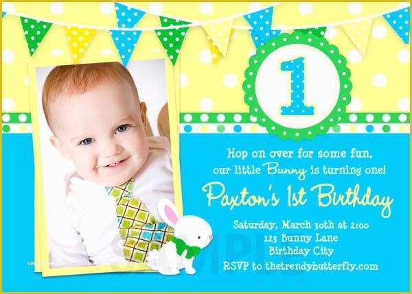 Baby Boy 1st Birthday Invitation Templates Free Of Free Printable 1st Birthday Party Invitations Boy Template