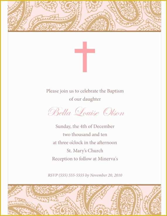 Baby Dedication Invitations Free Template Of Baby Christening Invitations