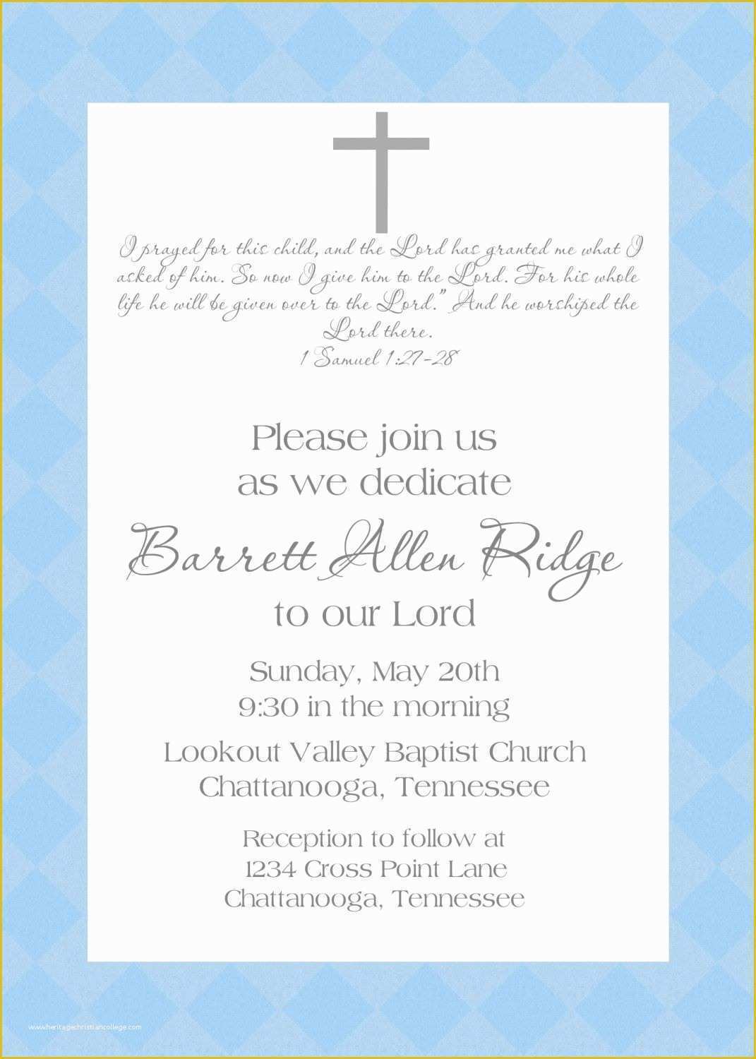 Baby Dedication Invitations Free Template Of Baby Dedication Invitation Baby Pinterest