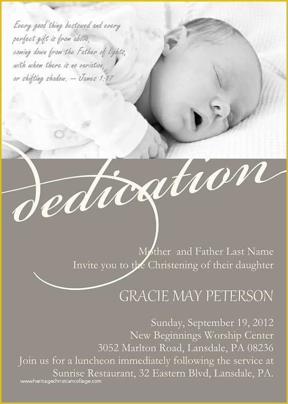 Baby Dedication Invitations Free Template Of Baby Dedication Invitation Yourweek Eca25e