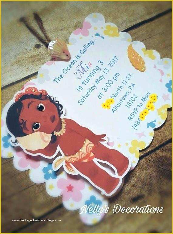 Baby Moana Invitation Template Free Of Baby Moana Invitations Invitation Template Free Cafe322