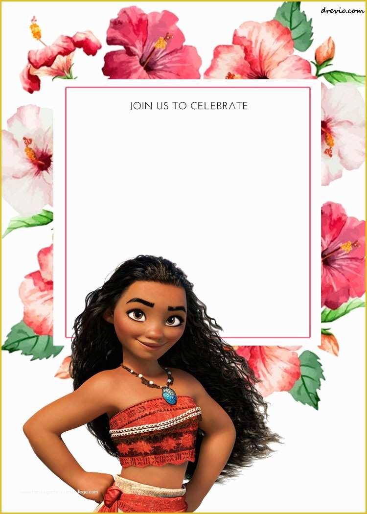 Baby Moana Invitation Template Free Of Free Download for Baby Moana Invitation Template – Free