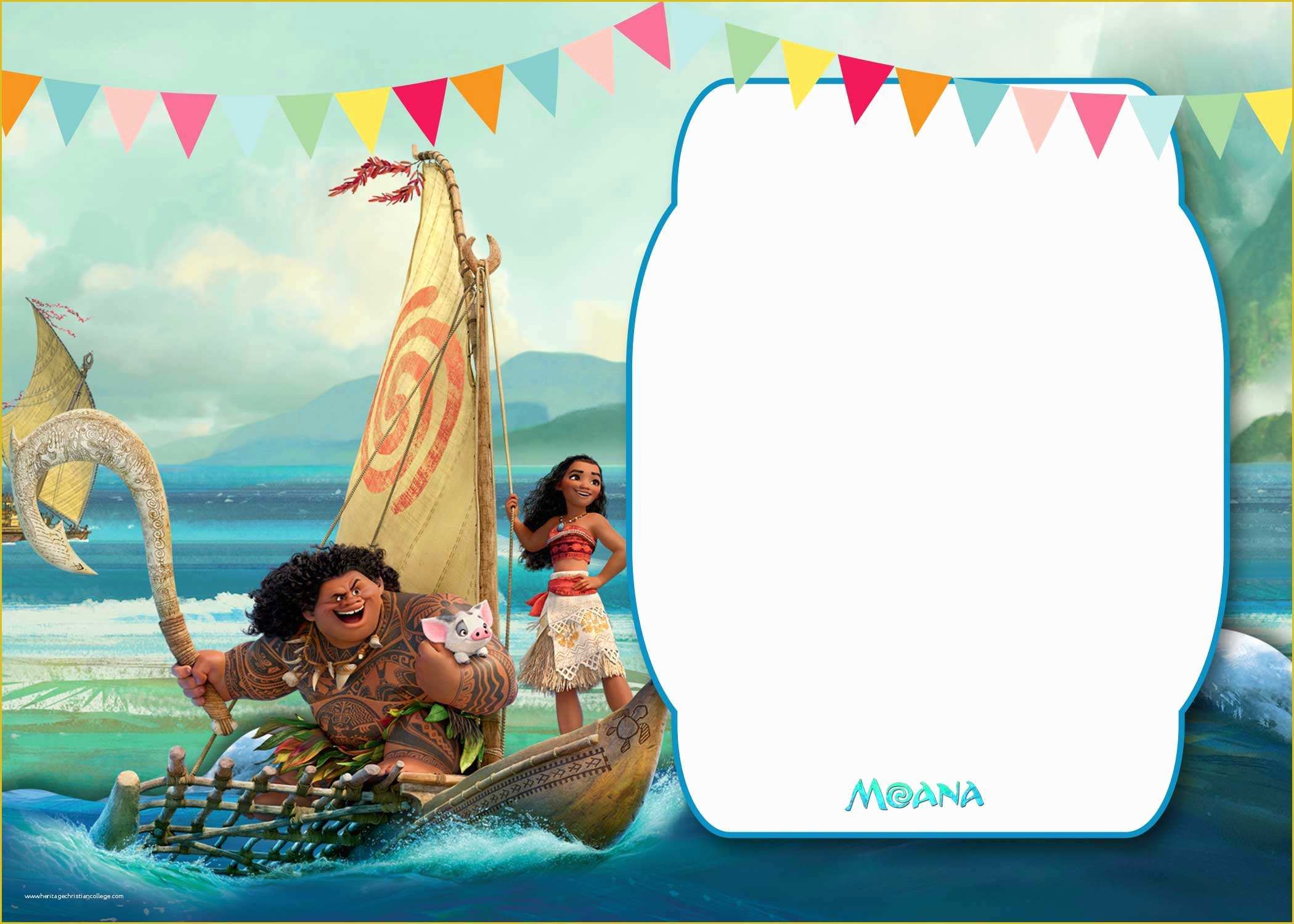 Baby Moana Invitation Template Free Of Free Moana Baby Shower Invitation Template