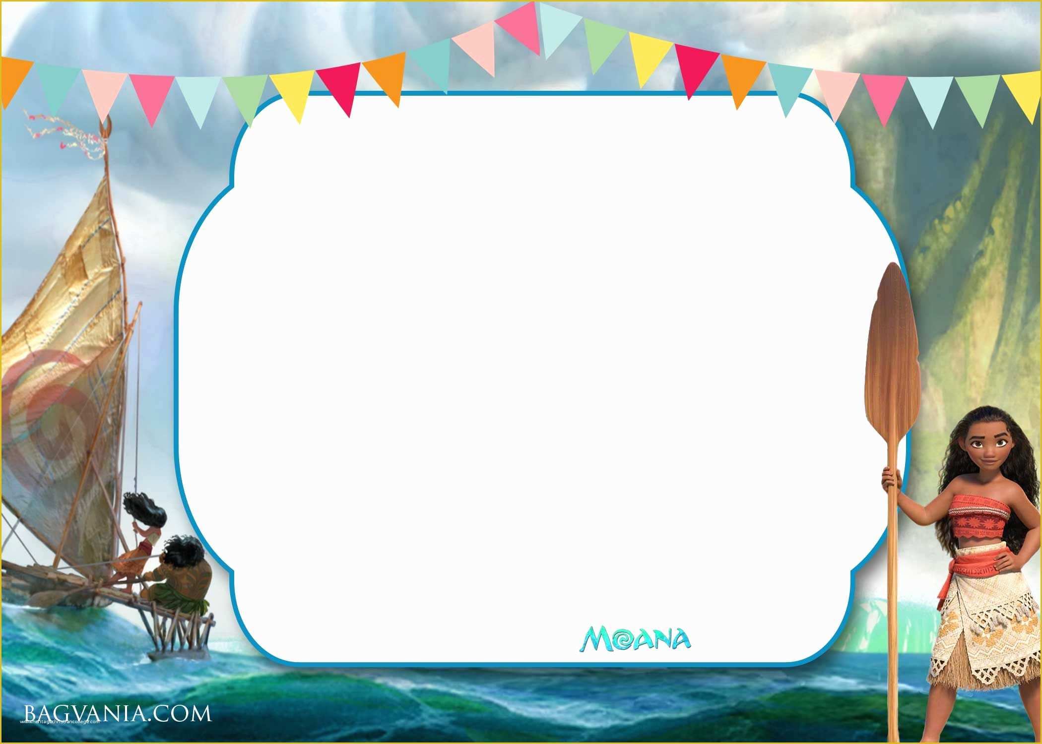 Baby Moana Invitation Template Free Of Free Printable Little Moana Birthday and Baby Shower