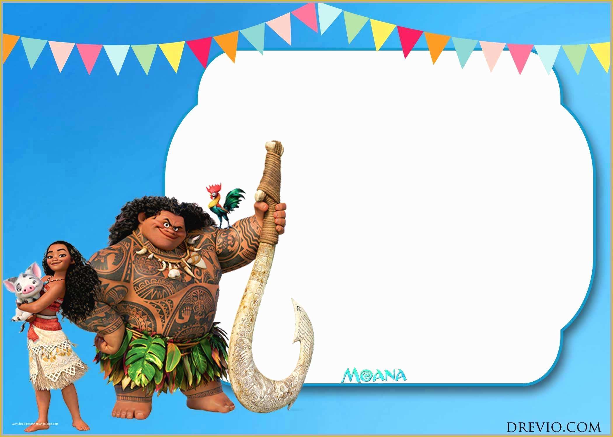 Baby Moana Invitation Template Free Of Moana Birthday Invitation Template Fabulous Baby Shower