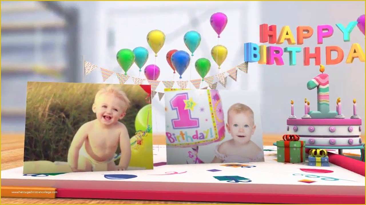 Baby Photo Album after Effects Project Template Free Of after Effects 2018 My First Year Baby Album