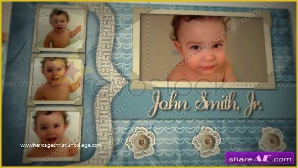 Baby Photo Album after Effects Project Template Free Of Baby Boy Scrapbook after Effects Project Revostock