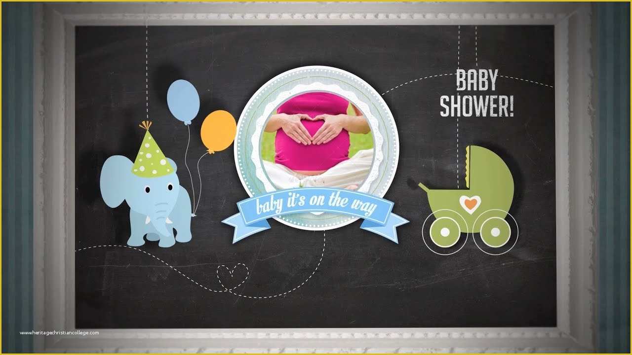 Baby Photo Album after Effects Project Template Free Of Baby Shower Invitation Boy Version after Effects