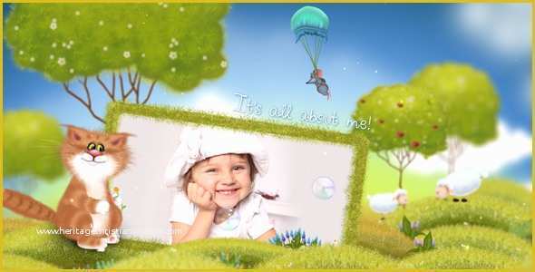 Baby Photo Album after Effects Project Template Free Of Summer Kids Album