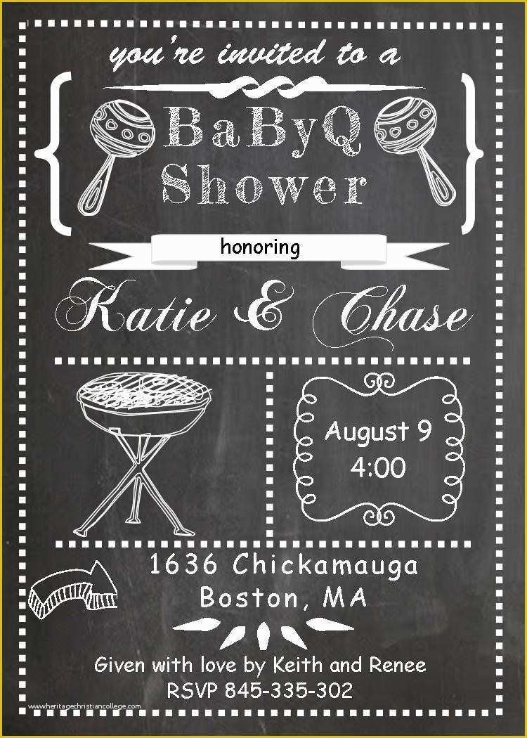 Baby Q Invitations Templates Free Of Baby Q Invitations Templates Cobypic