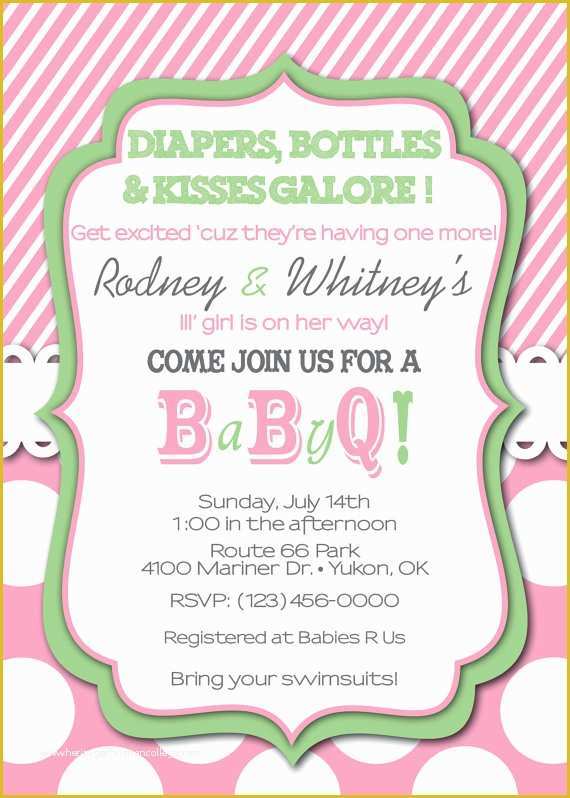 Baby Q Invitations Templates Free Of Baby Q Shower Invitations