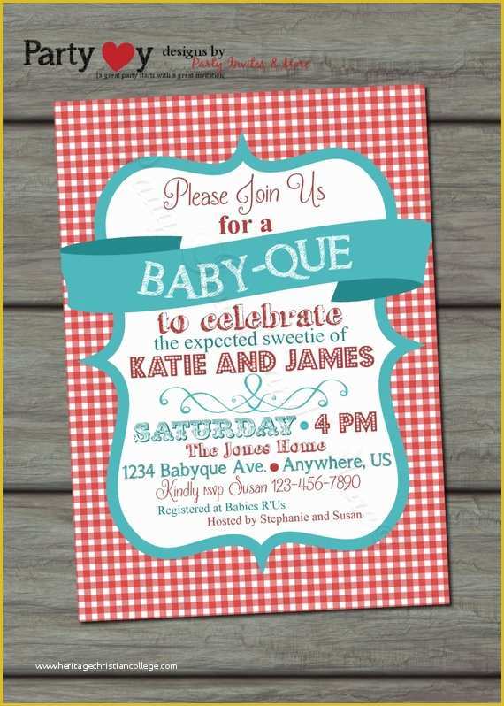 Baby Q Invitations Templates Free Of Bbq Baby Shower Invitation Barbeque Baby Shower Baby Q
