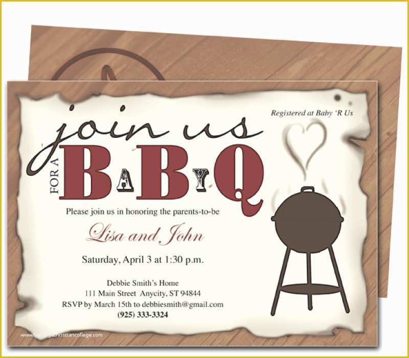 Baby Q Invitations Templates Free Of Bbq Baby Shower Invitations Templates – orderecigsjuicefo