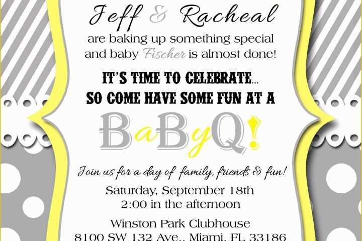 Baby Q Invitations Templates Free Of Bun In the Oven Baby Bbq Babyq Shower Invitation Printable