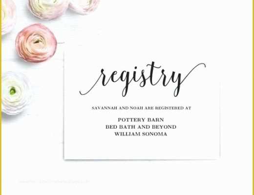 Baby Registry Card Template Free Of Baby Registry Cards Editable Free Printable to Plement