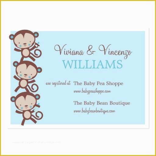 Baby Registry Card Template Free Of Baby Shower Registry Card Business Card Templates Grohe