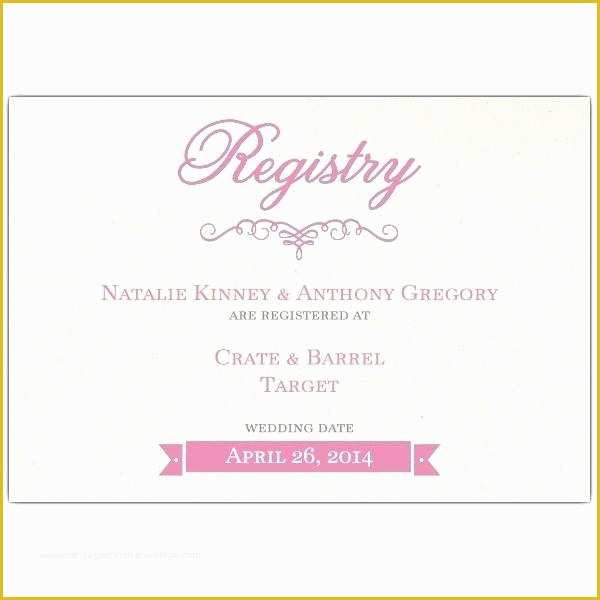 Baby Registry Card Template Free Of Baby Shower Registry Cards Template – Macolineo