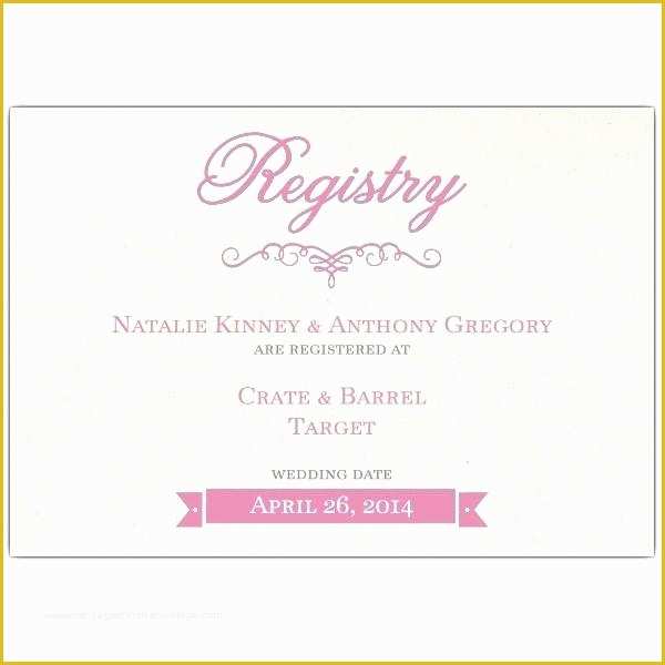 Baby Registry Card Template Free Of Baby Shower Registry Cards Template – Macolineo