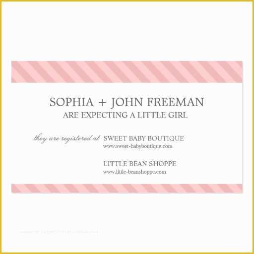 Baby Registry Card Template Free Of Collections Of Gift Registry Business Cards