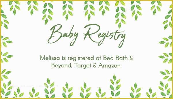 Baby Registry Card Template Free Of Editable &amp; Free Printable Baby Registry Cards to