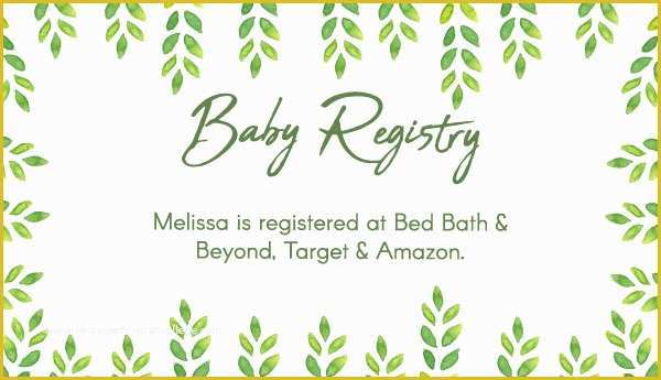 Baby Registry Card Template Free Of Editable & Free Printable Baby Registry Cards to