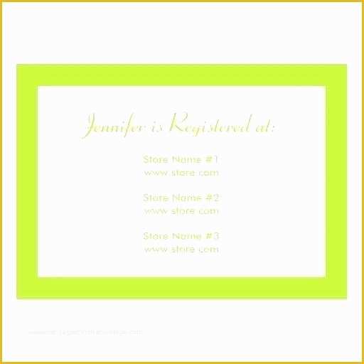 Baby Registry Card Template Free Of Wedding Registry Announcement Cards Template Wedding