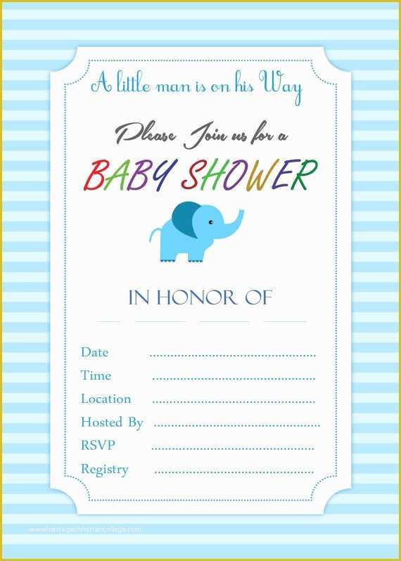 Baby Shower Boy Invitation Templates Free Of 118 Best Images About Invitations Template On Pinterest