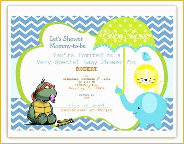 Baby Shower Boy Invitation Templates Free Of Baby Shower Invitation Template