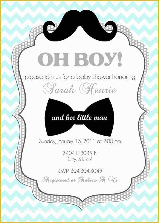 Baby Shower Boy Invitation Templates Free Of Free Printable Baby Shower Invitation Templates for Boys