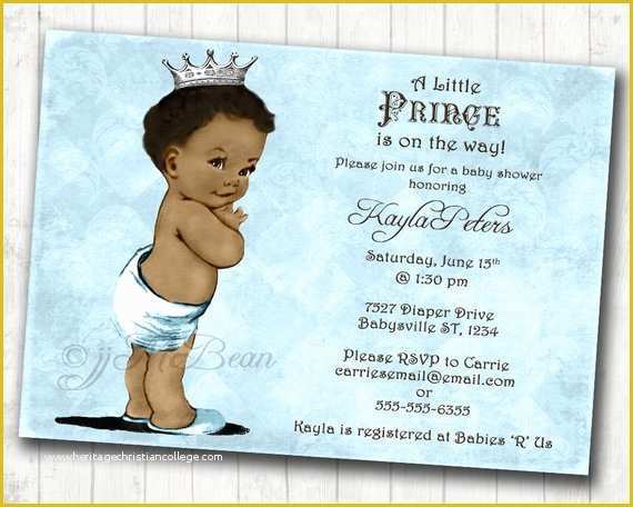 Baby Shower Boy Invitation Templates Free Of Items Similar to Boy Baby Shower Invitation African