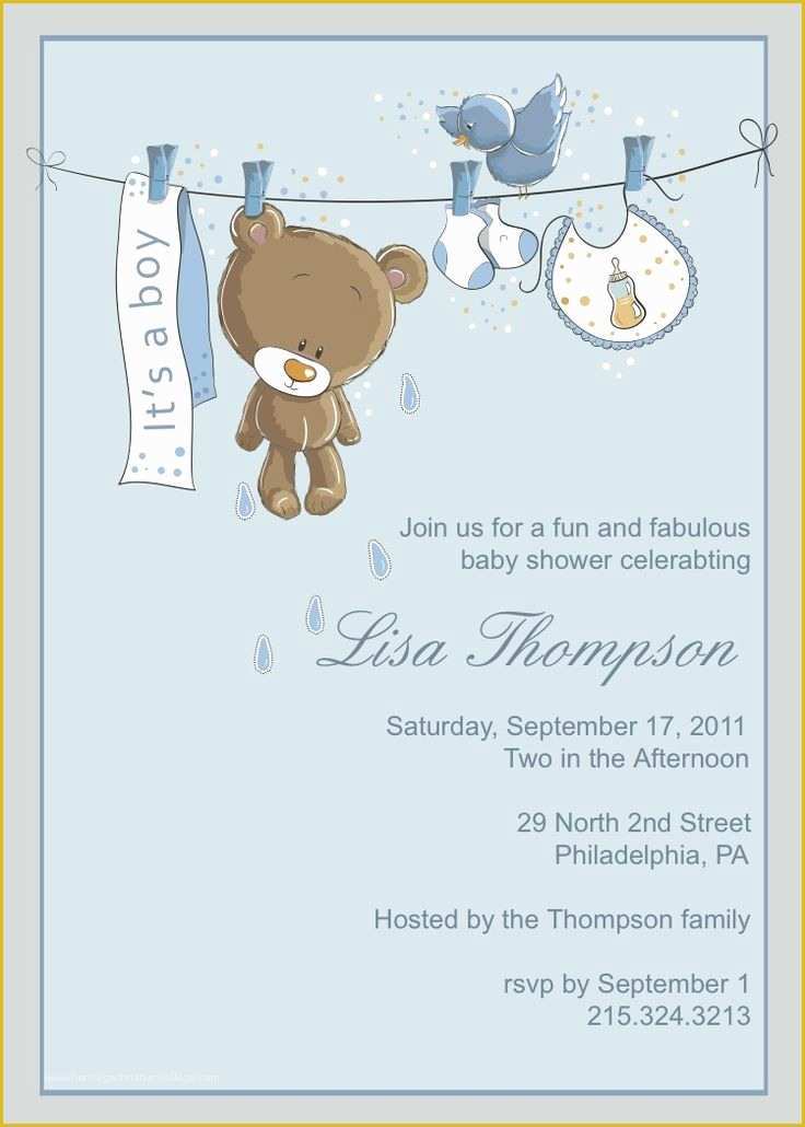 Baby Shower Card Template Free Of 203 Best Baby Shower Invitation Card Images On Pinterest