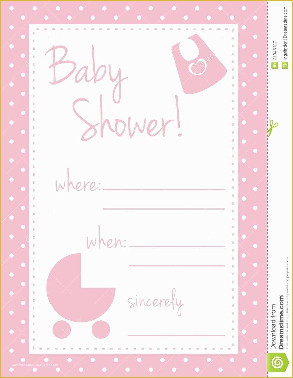 Baby Shower Card Template Free Of Baby Shower Invitation Card