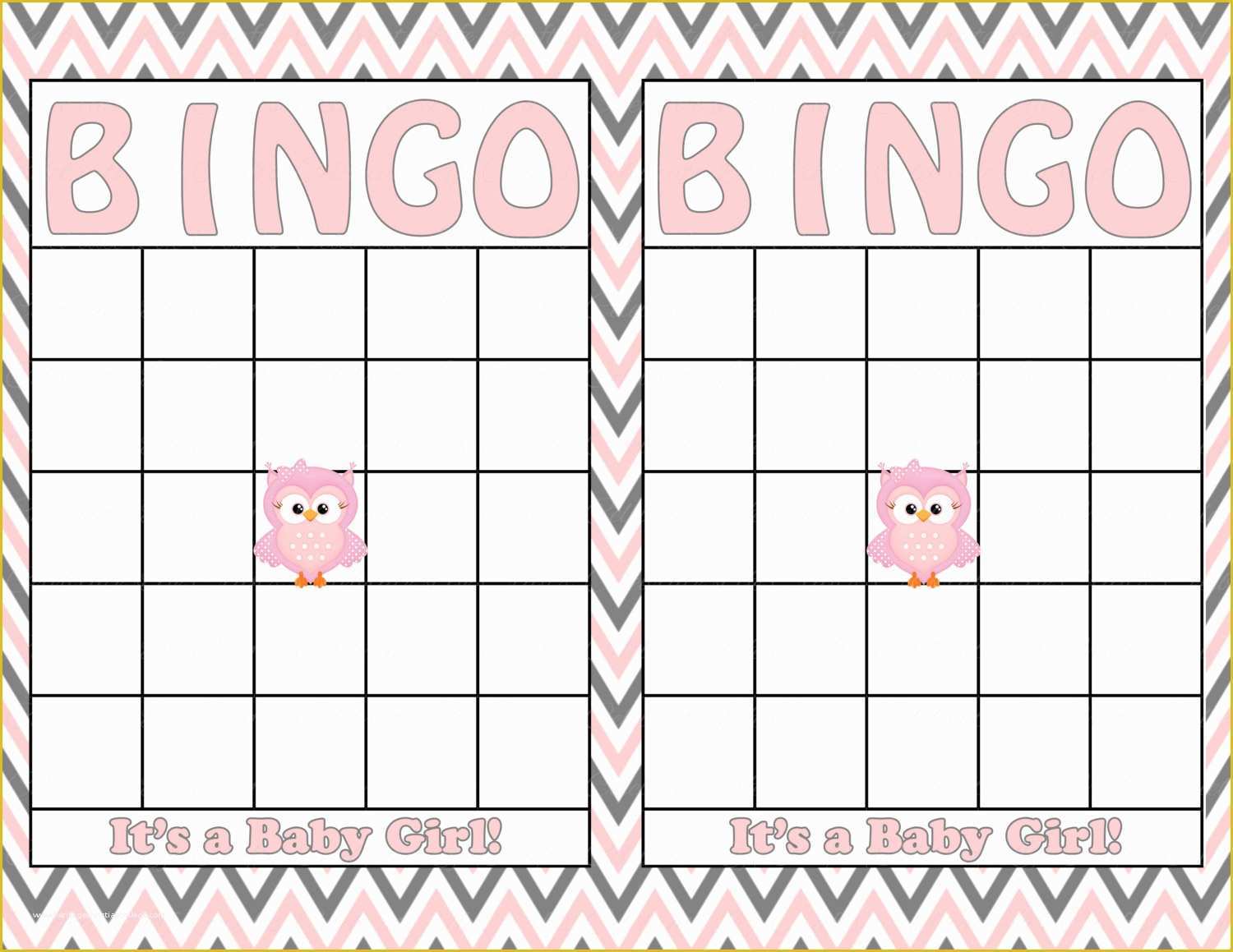 Baby Shower Card Template Free Of Blank Baby Shower Bingo Cards Printable by Celebratelifecrafts