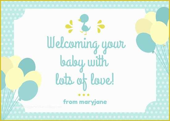 Baby Shower Card Template Free Of Customize 175 Baby Shower Card Templates Online Canva