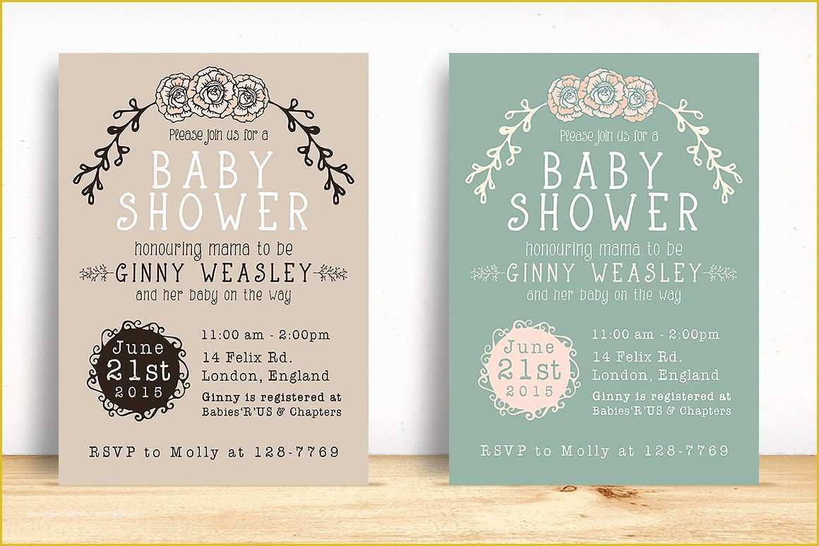 42 Baby Shower Invitations Templates Free Download