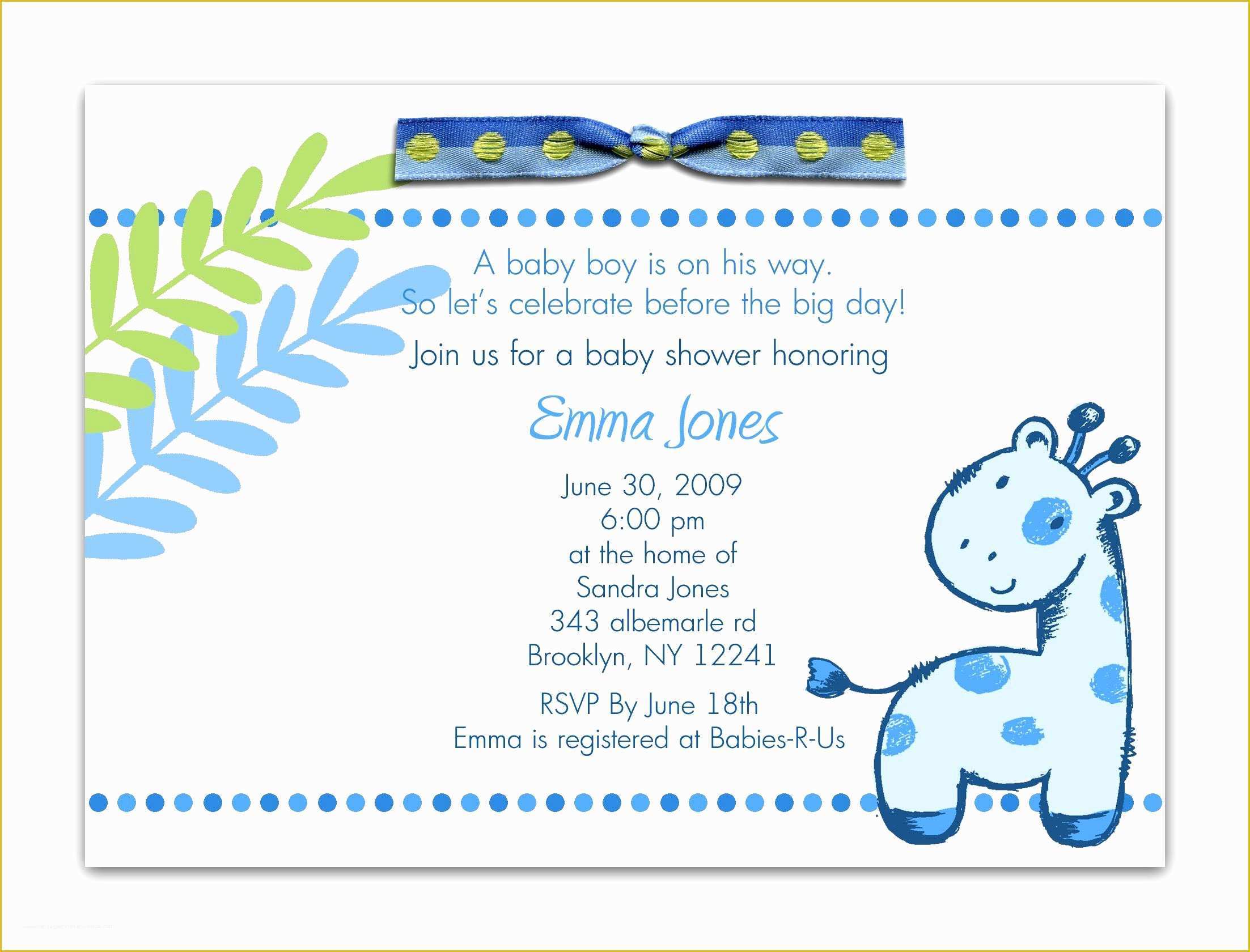 How To Make Baby Shower Invitations On Microsoft Word